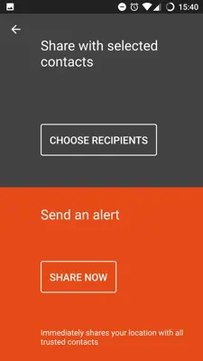 Trusted Contacts android App screenshot 2