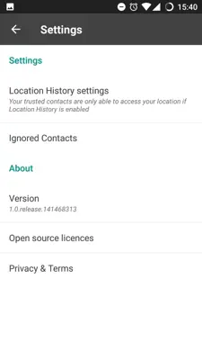 Trusted Contacts android App screenshot 3